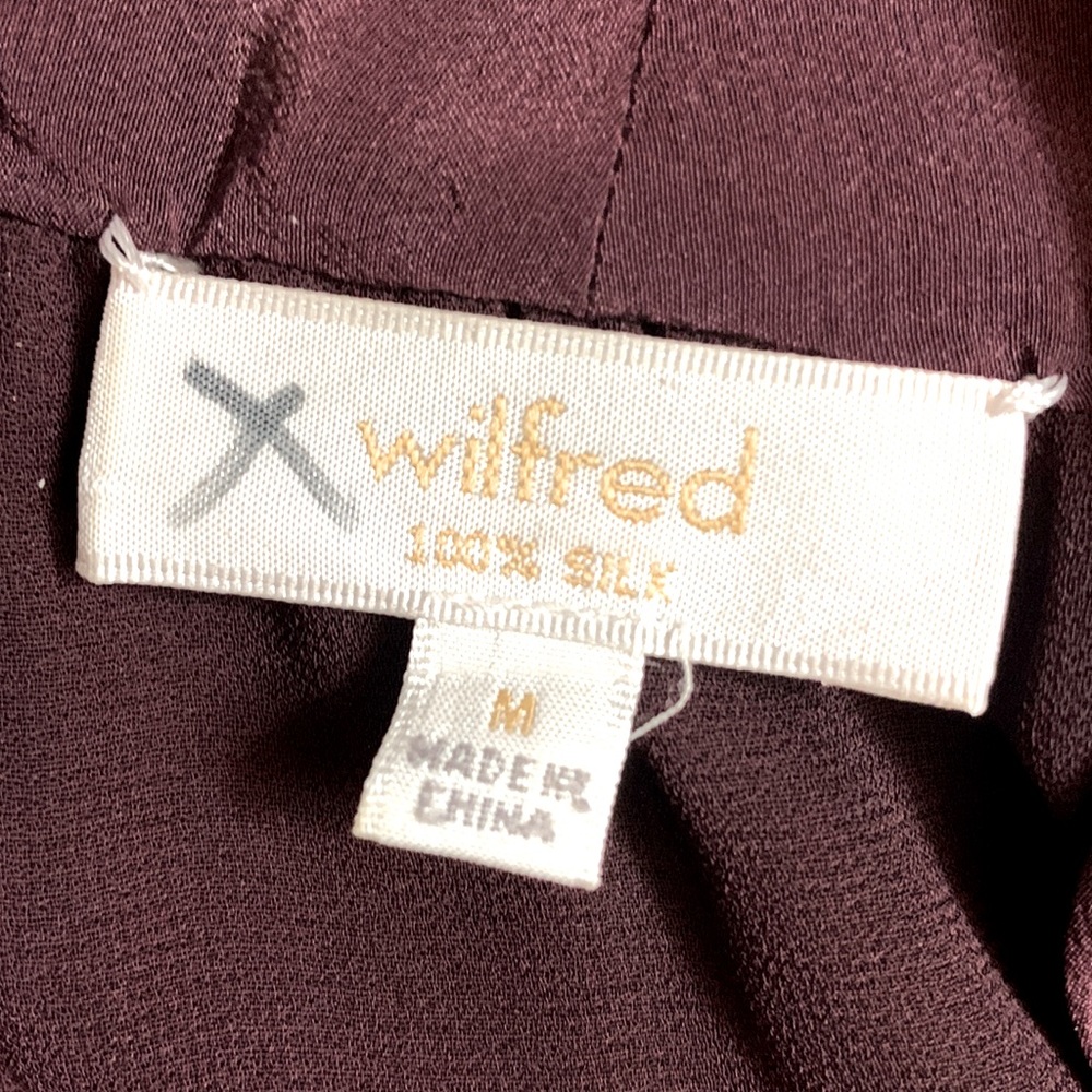ARITZIA WILFRED silk dress with pockets self tie dress Fully lined size medium - Picture 6 of 12